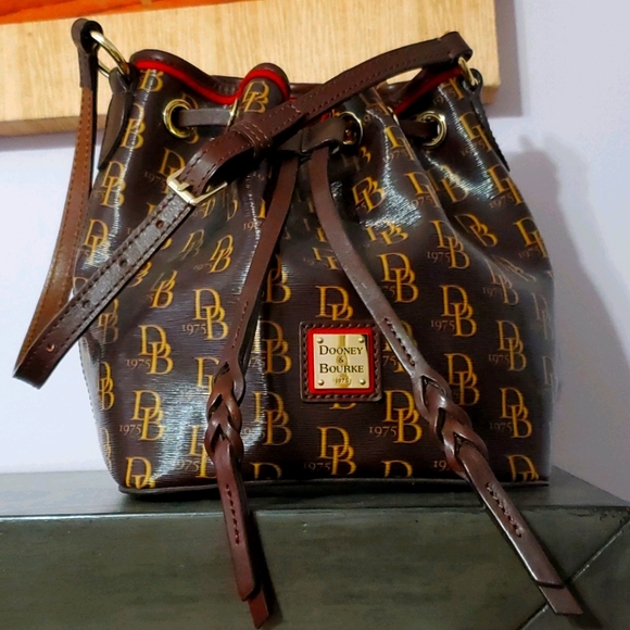 Dooney & Bourke Handbags - Dooney And Bourke Sutton Kendall Drawstring Bag